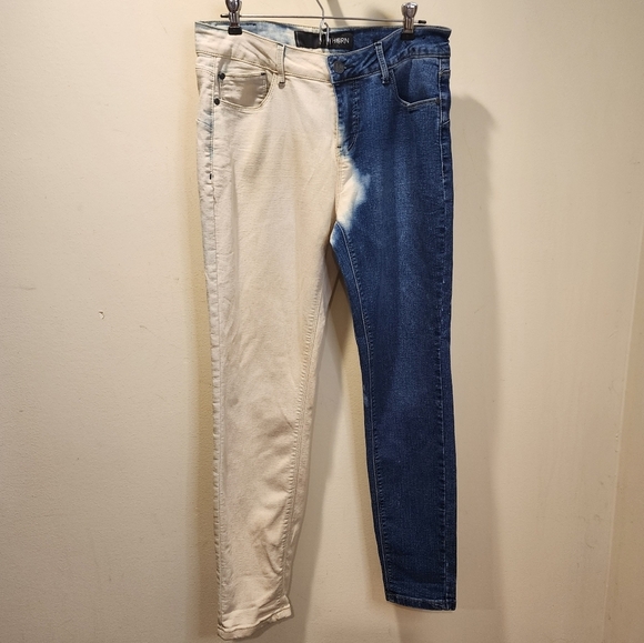 THORN Two Tones High Rise Skinny Jeans Size 8 - Picture 10 of 14